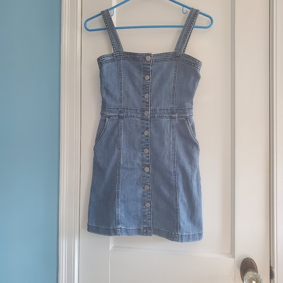 💥SALE💥Gap Denim Button-Front Dress - Picture 2 of 3